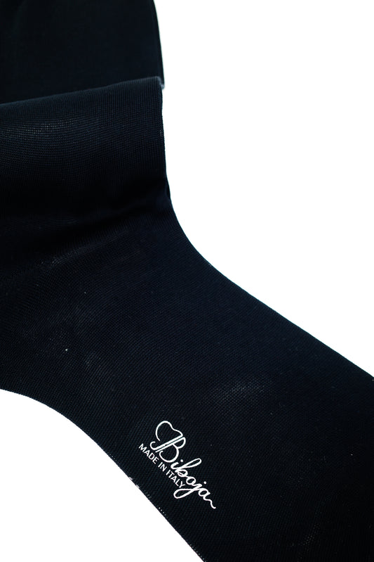 Black Silk/Cotton Socks
