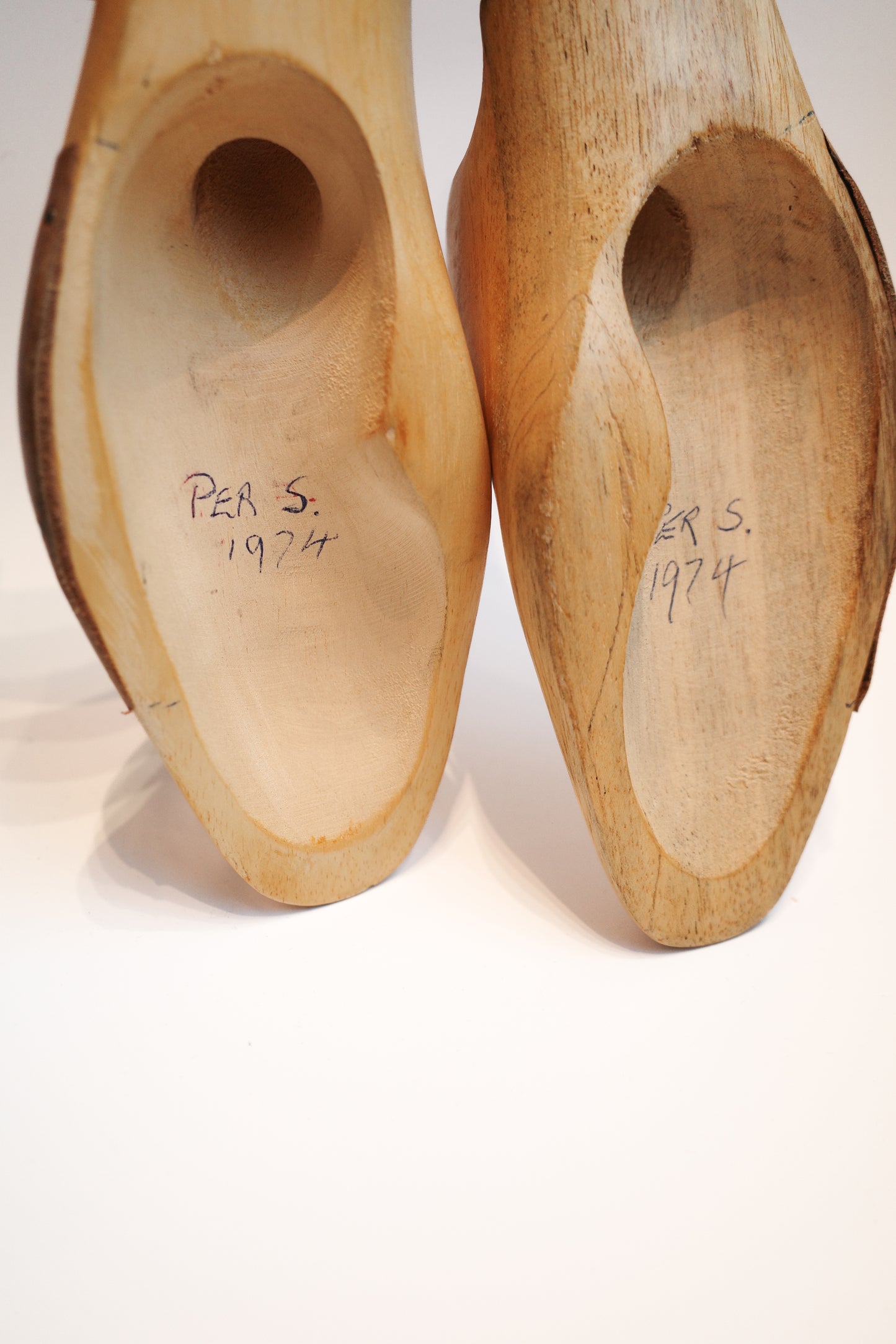 Black Bespoke George Cleverley loafers from 1974 with the signature square chisel toe.