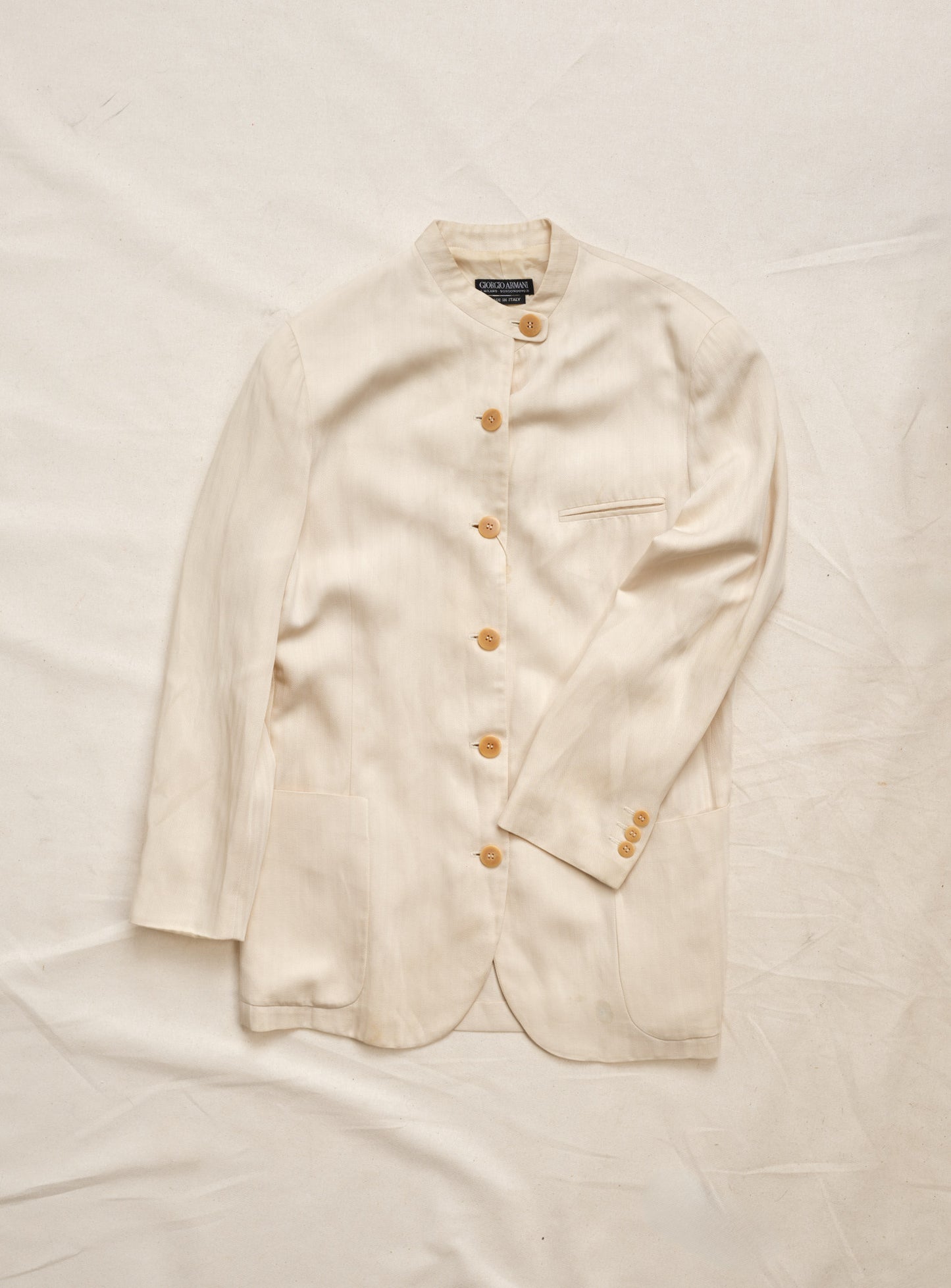 Vintage black label, beige Giorgio Armani jacket