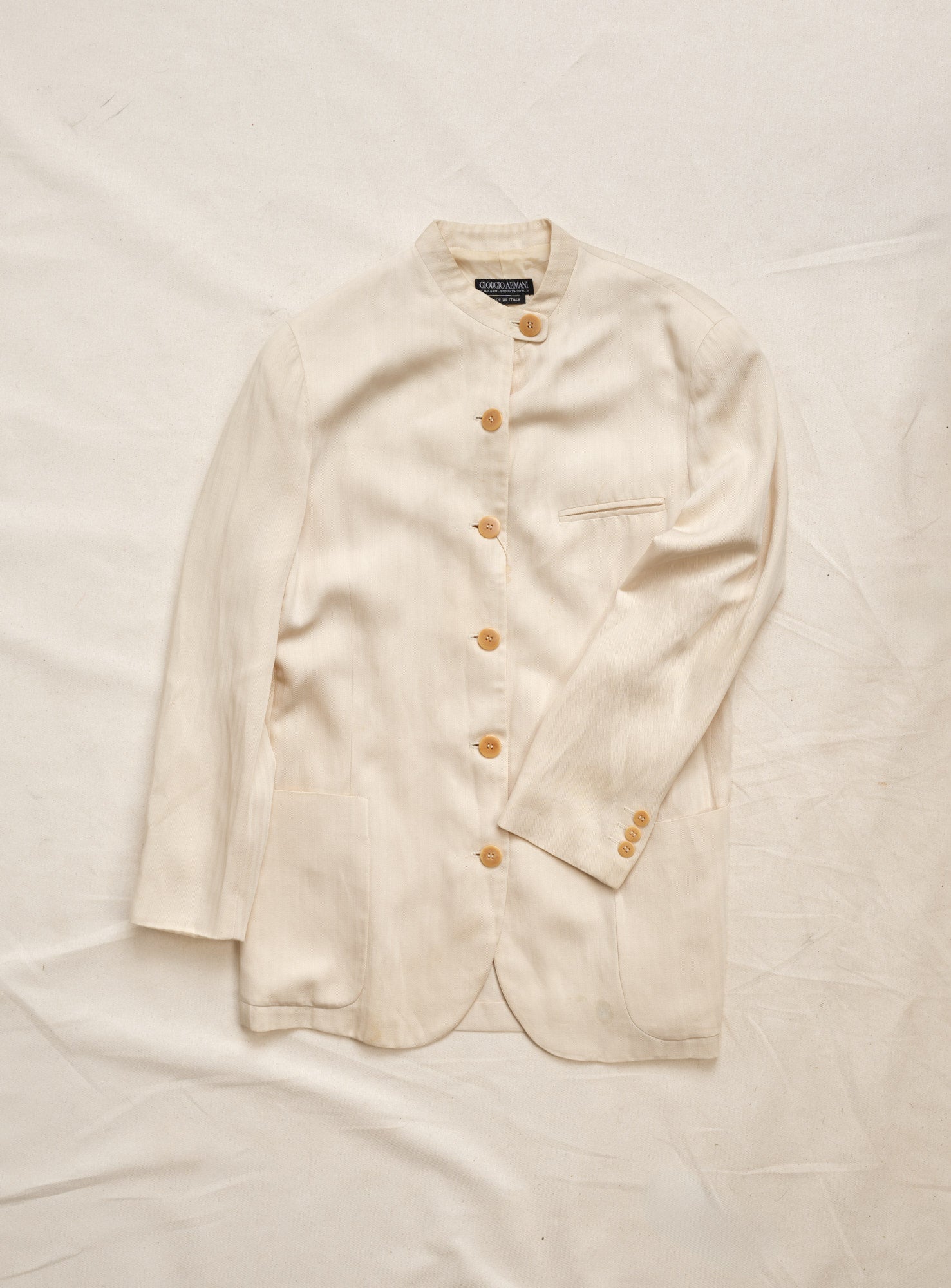 Vintage black label, beige Giorgio Armani jacket