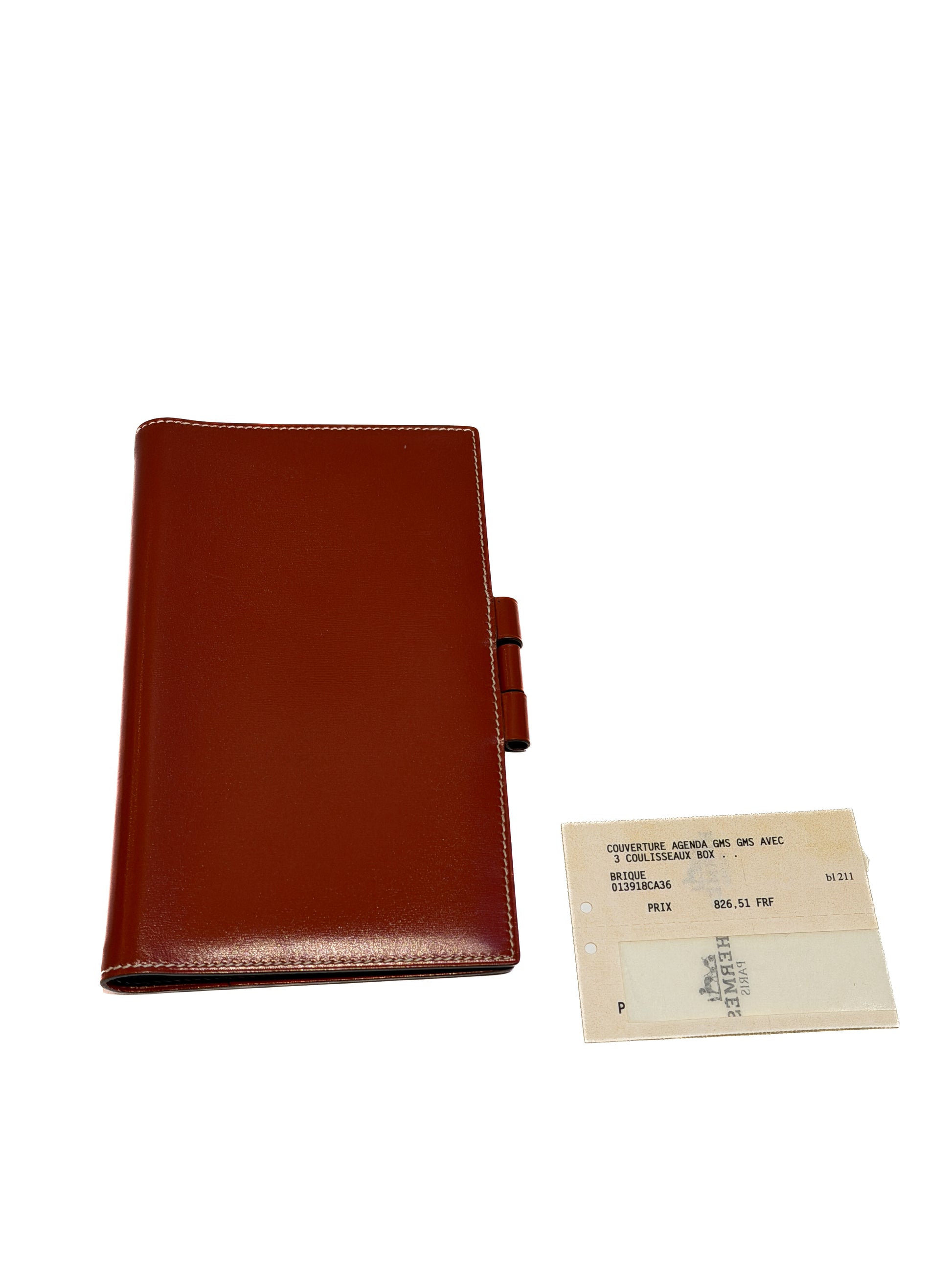 Burgundy Hermès agenda cover