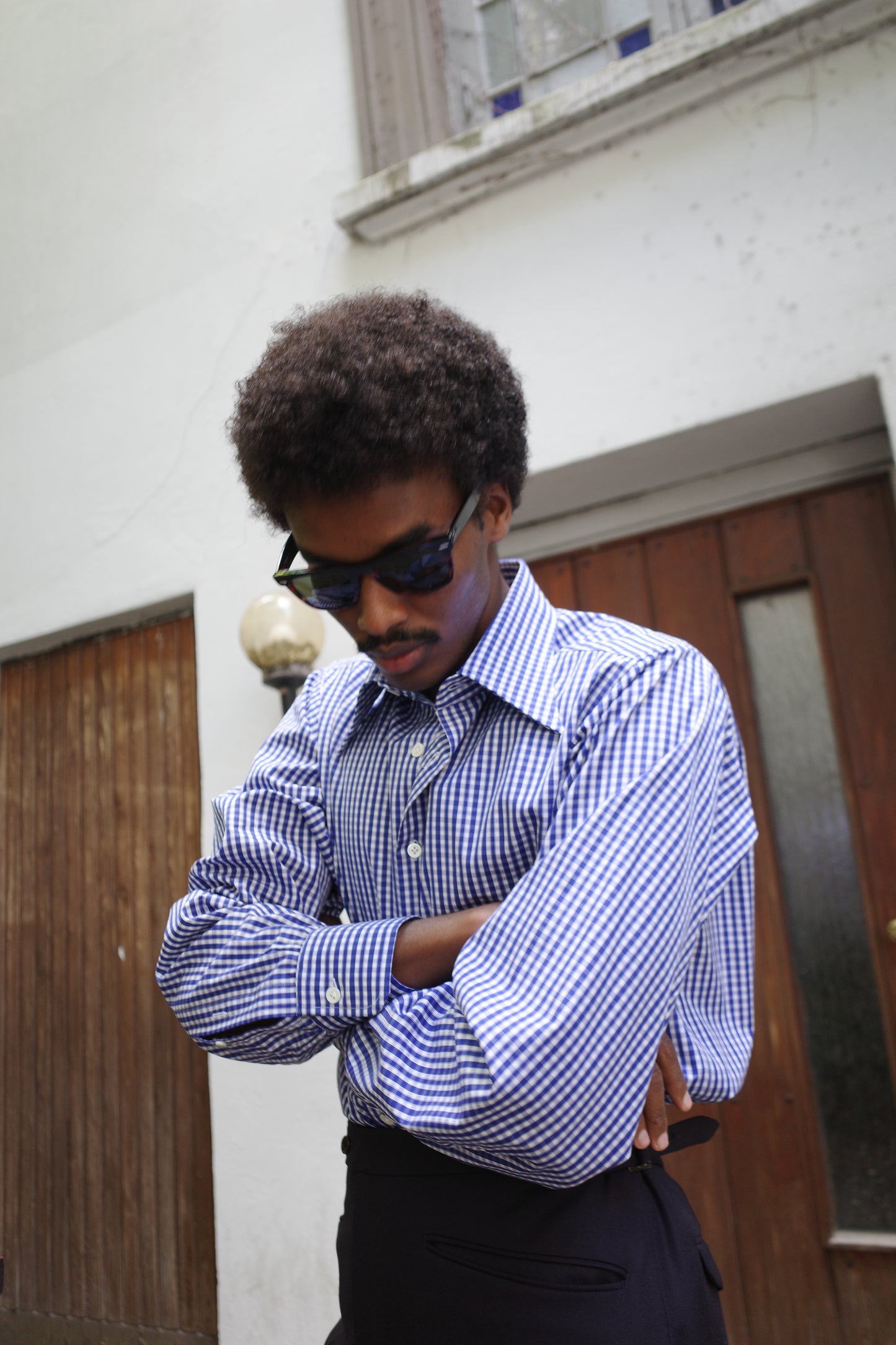 Blue Gingham Shirt