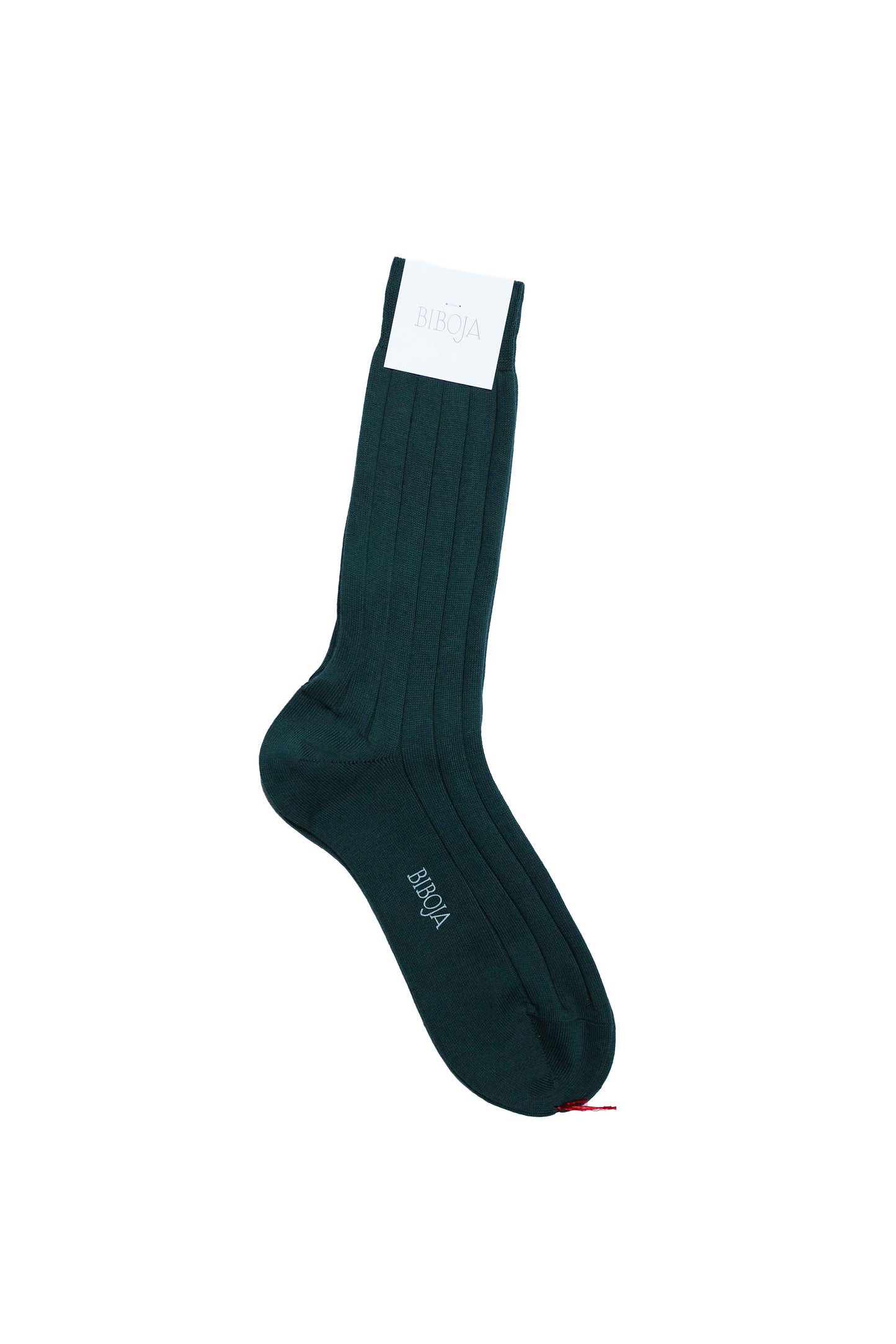 Dark green mid-weight Egyptian cotton socks.